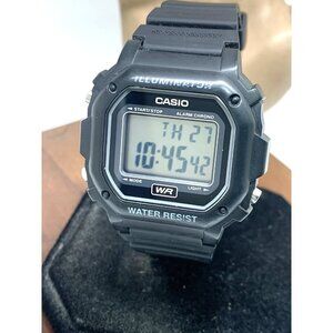 Casio Men's Watch F108WH Illuminator Quartz Digital Black Resin Sport 3224